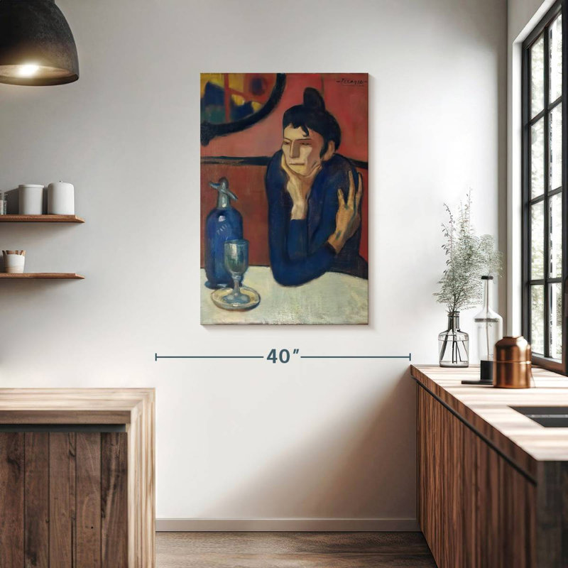 Leisha The Absinthe Drinker, 39" H x 26" W