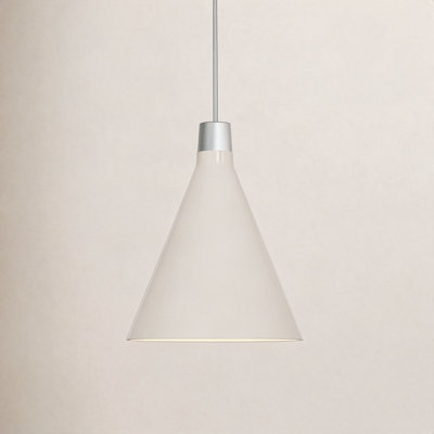 Bower Single Light Steel Aluminium Dimmable Pendant