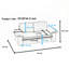 Canapé compact avec rangement caché, causeuse 2 places pour petit appartement et studio-118091506