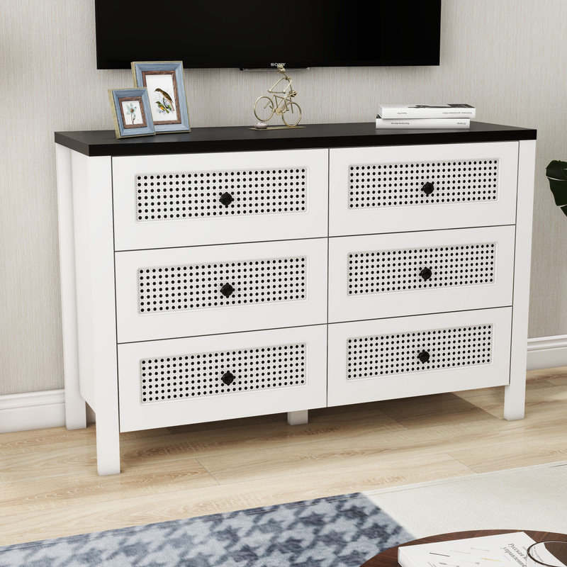 Commode 6 tiroirs Rayeann