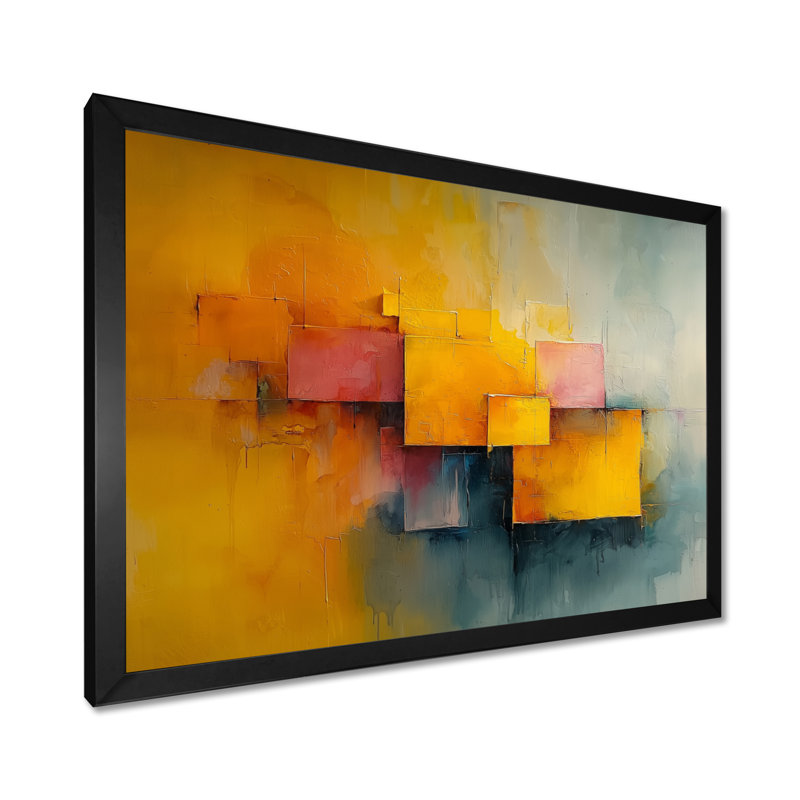 «Geometric Pulse», art optique VI - Art mural minimaliste, Reproduction encadrée d'une seule photo, Noir, H 12 po x l 20 po