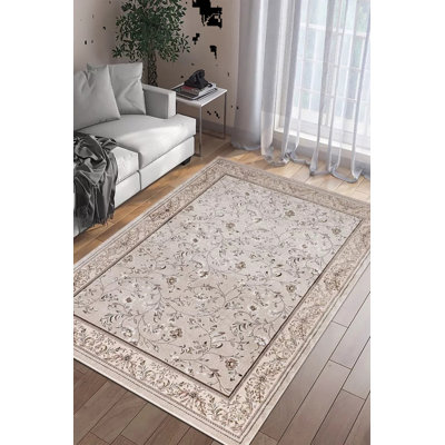 Floral Flatweave Area Rug