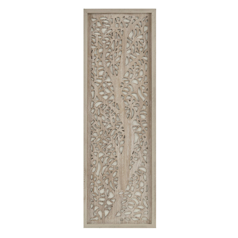 Décoration murale arbre découpé au laser, Naturel