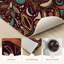 Tapis de cuisine abstraits lavables antidérapants à motif floral