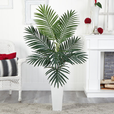 54'' Faux Palm Tree in Ceramic Planter