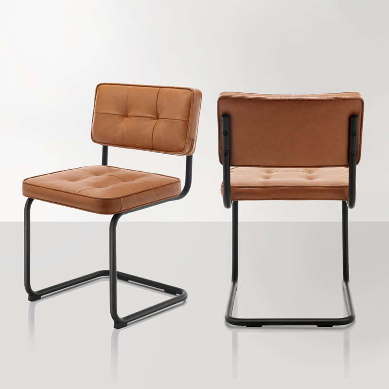 Aveon Upholstered Dining Chair, Brown