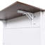 Îlot de cuisine pliable blanc avec abattant et surface en bois, bar à roulettes mobile sur roulettes, trois tiroirs, armoires dissimulées, tablettes réglables pour utilisation avec plateau rabattable, spacieux