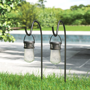 Low Voltage Solar Powered Integrated LED Metal Pathway Light Pack (Set of 2)