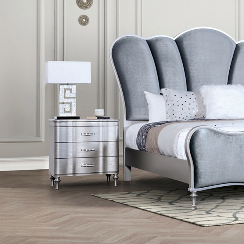 Table de chevet 1Pc, Argent