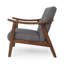 Fauteuil en lin capitonné 25,25 po Banju-33352923