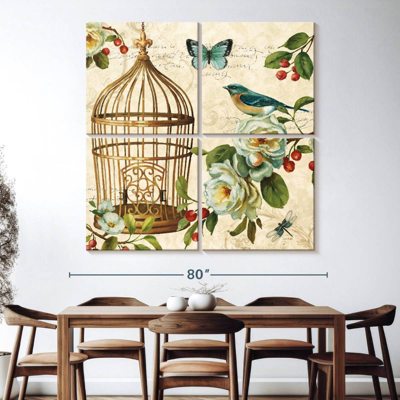 Cage dorée Brampt Free As A Bird II, H 74 po x l 74 po
