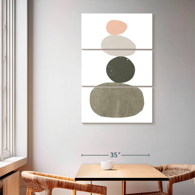 Avery Pebbles I, 65" H x 42" W
