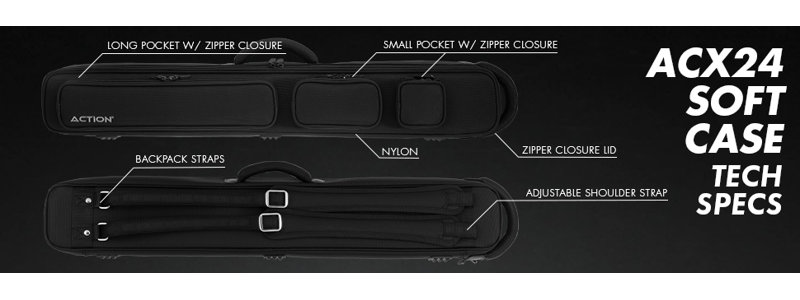33" Sport Pool Cue Case, Black