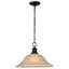 Luminaire suspendu conique à 1 lumière Josefa-24735971