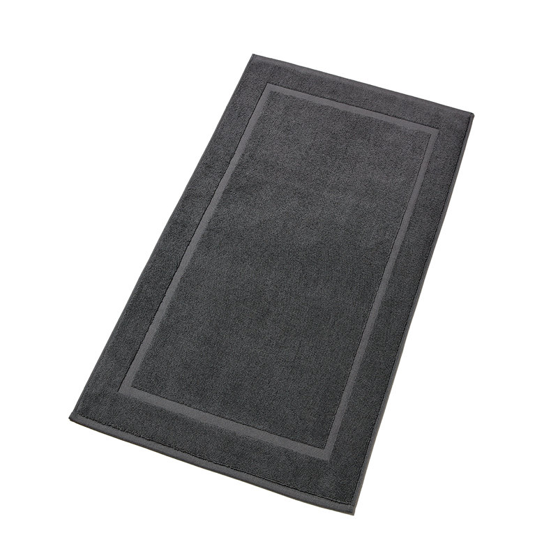 Renaissance Towelling Bath Mat, Ash Grey