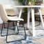 Ensemble de salle à manger 5 pièces avec table à tréteaux et 5 chaises élégantes-700031265-700031294