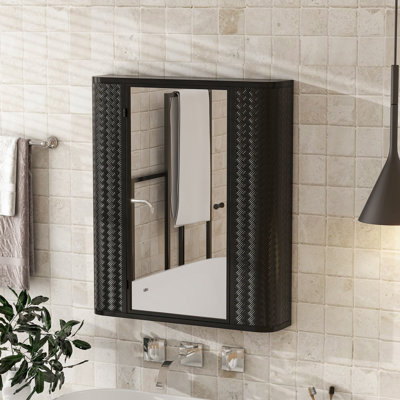 Armoire de salle de bain murale avec miroir