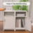 Katarra 26'' Tall Metal Nightstand Storage Cabinets With Lock-804624985