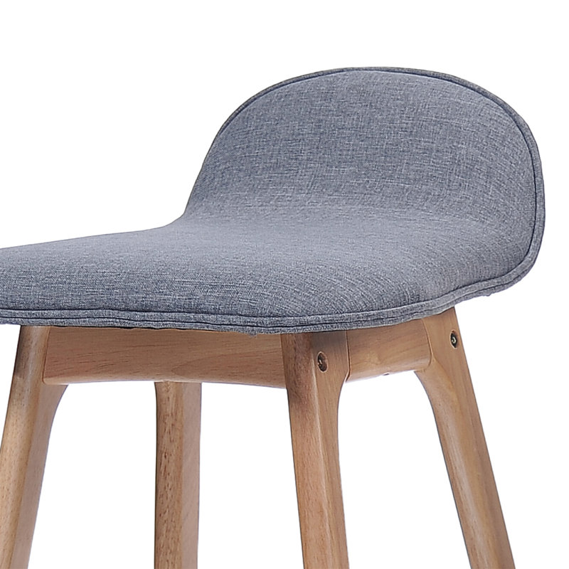 Tabouret de bar 29 po Holden, Gris clair, Marron clair