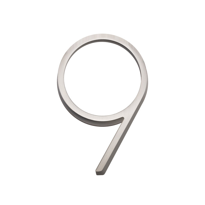 Maison flottante numéro 5, n ° 9, nickel satiné, Argent argent, 9