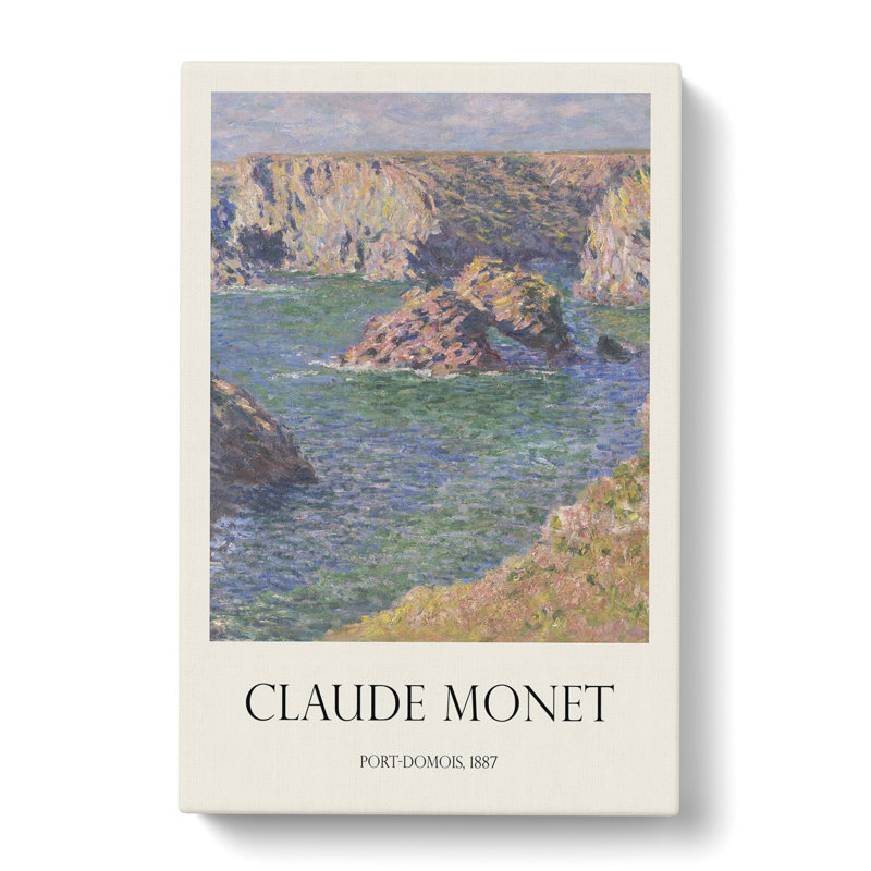 Port Domois, Belle Isle Print by Claude Monet - Wrapped Canvas, 50cm H x 35cm W x 3cm D