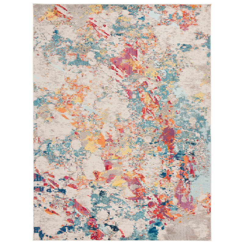 Caternia Performance Abstract Rug, Rectangle 8' x 10'