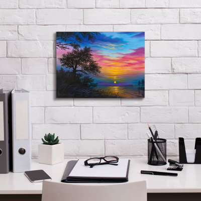  Art mural en toile, "16" x 12 "" événement "par Campbell Frost