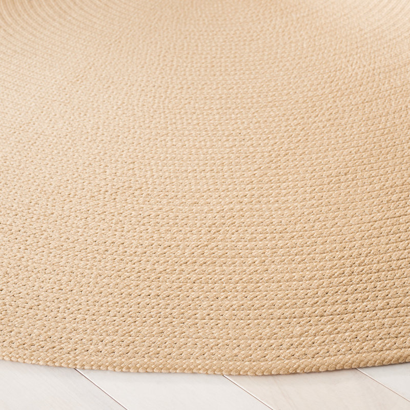 Braided Hand Woven Performance Solid Color Rug, Round 6'