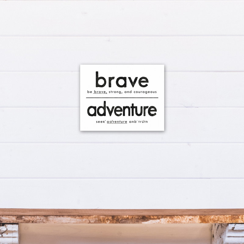 « be seek », art sur toile adventure Madewell, H 11 po x l 14 po x P 1,25 po, Toile tendue