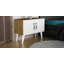 Table de chevet Ryley en blanc / noyer