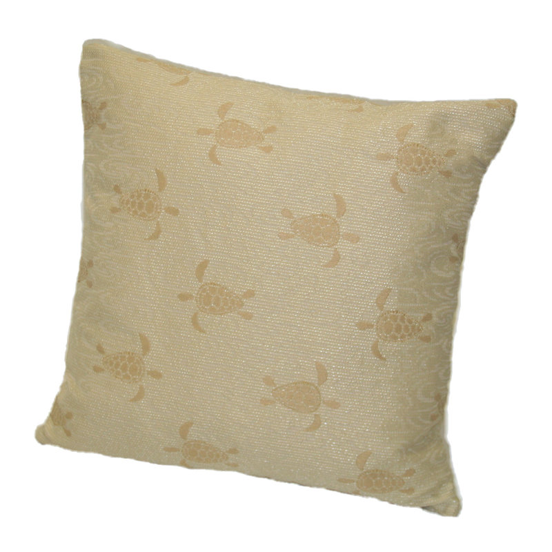 Coastal Animal Print Throw Pillow, 24" x 24", Tropic / Warm Yellow