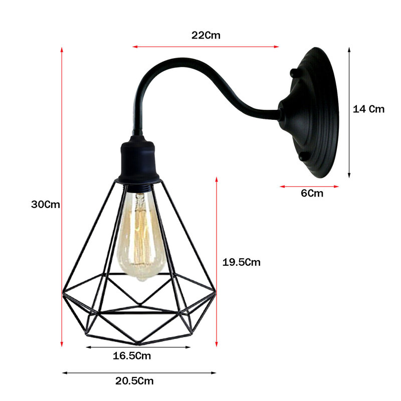 LaJuante Armed Sconce, Black, No