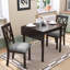 Space Rectangular Dining Table For 4, Rubberwood Legs, Modern Look Living Room And With Design, Faux Marble Tabletop Small Apartments Spaces