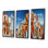 «Italy Terracotta Tones Fontanas X», 3 pièces sur toile