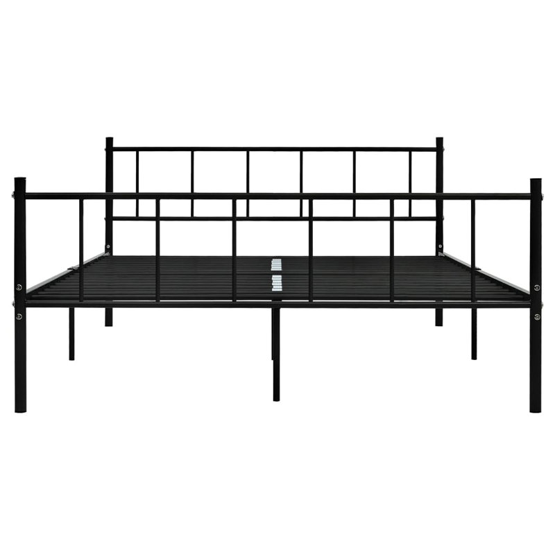 Quintanar Metal Bed, 80cm H x 72.91cm W x 206.4cm L, Black