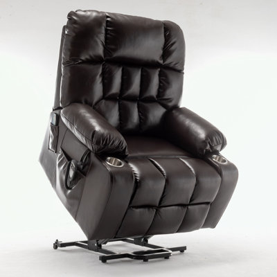 Fauteuil inclinable en cuir Vegan