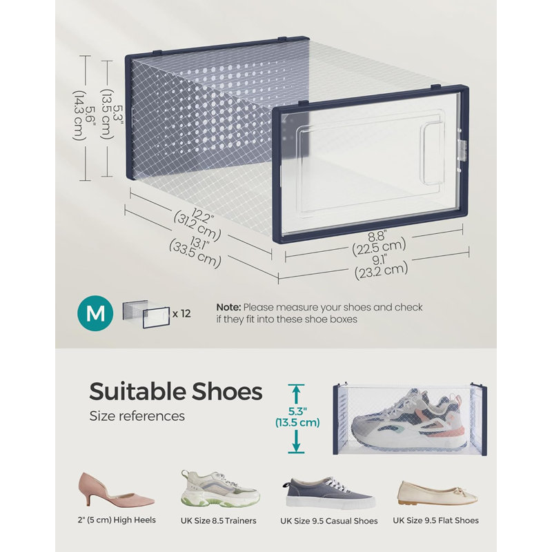 12 Pair Shoe Storage Box