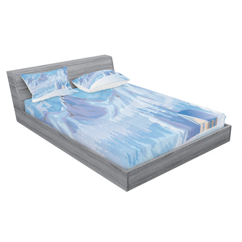 Microfiber Sheet Set, Full Sheet Set with Fitted Sheet