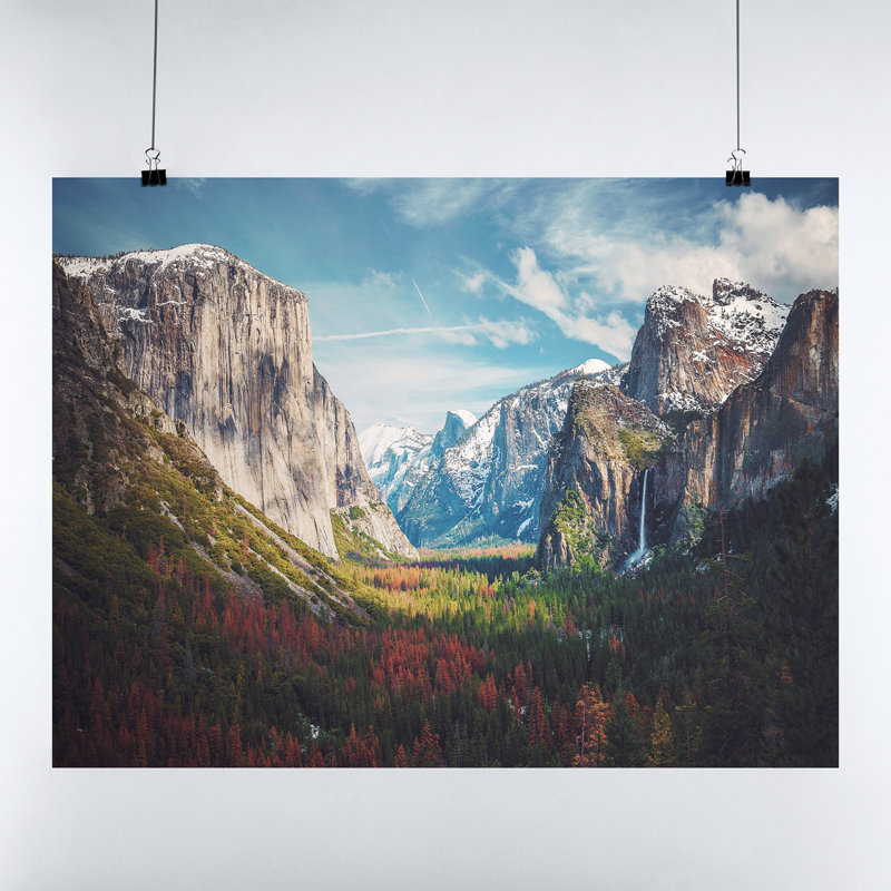 Yosemite National Park, reproduction d'art sur toile, impression sur toile, H 15 po x l 30 po x P 0,1 po
