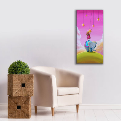 Indigo Safari «Reach for the Stars» par Cindy Thornton, art mural sur toile