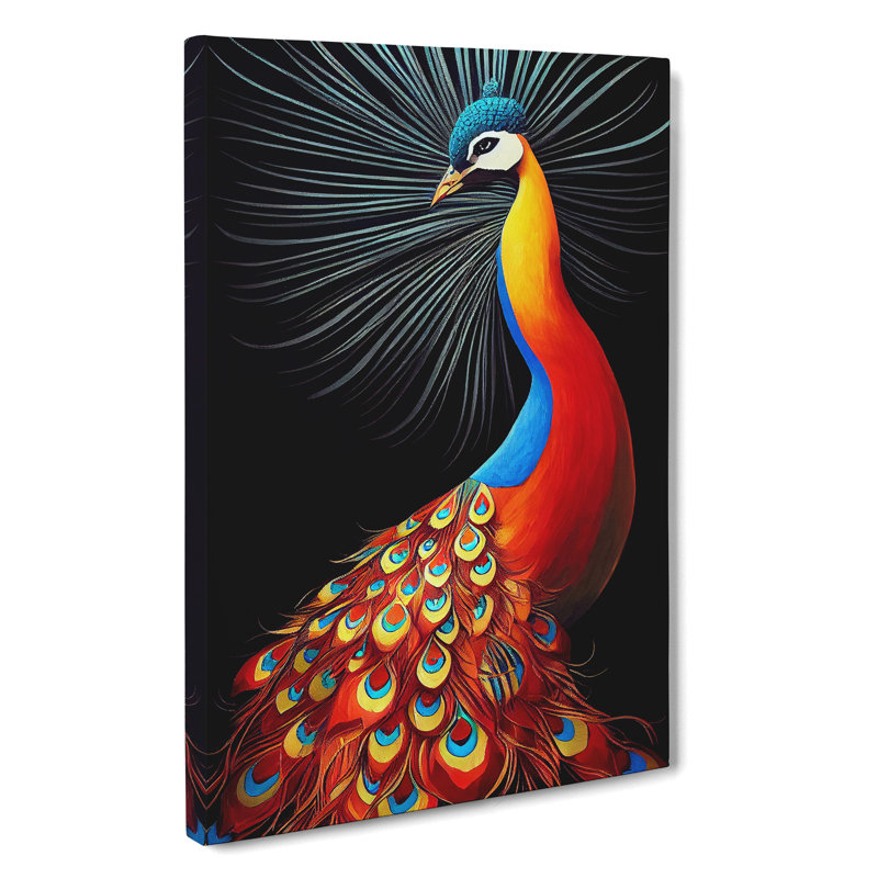 Luscious Peacock - Wrapped Canvas, 60cm H x 40cm W x 3cm D