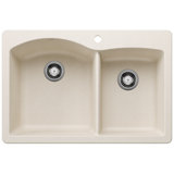 Diamond SILGRANIT 33" L x 22" W Double Bowl Drop-in/Undermount Kitchen Sink