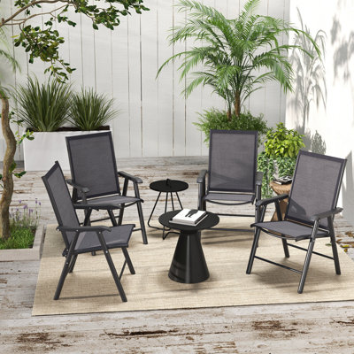Texteline Fabric Patio Folding Chair Folding Chair Set