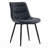 Modern Upholstered Back Dining Chair Armless Side Chair With Metal Legs-2123308379
