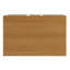Armoire d'appoint rectangulaire Anita en blanc et naturel