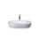 Polished White Handmade Oval Dual Mount Bathroom Sink