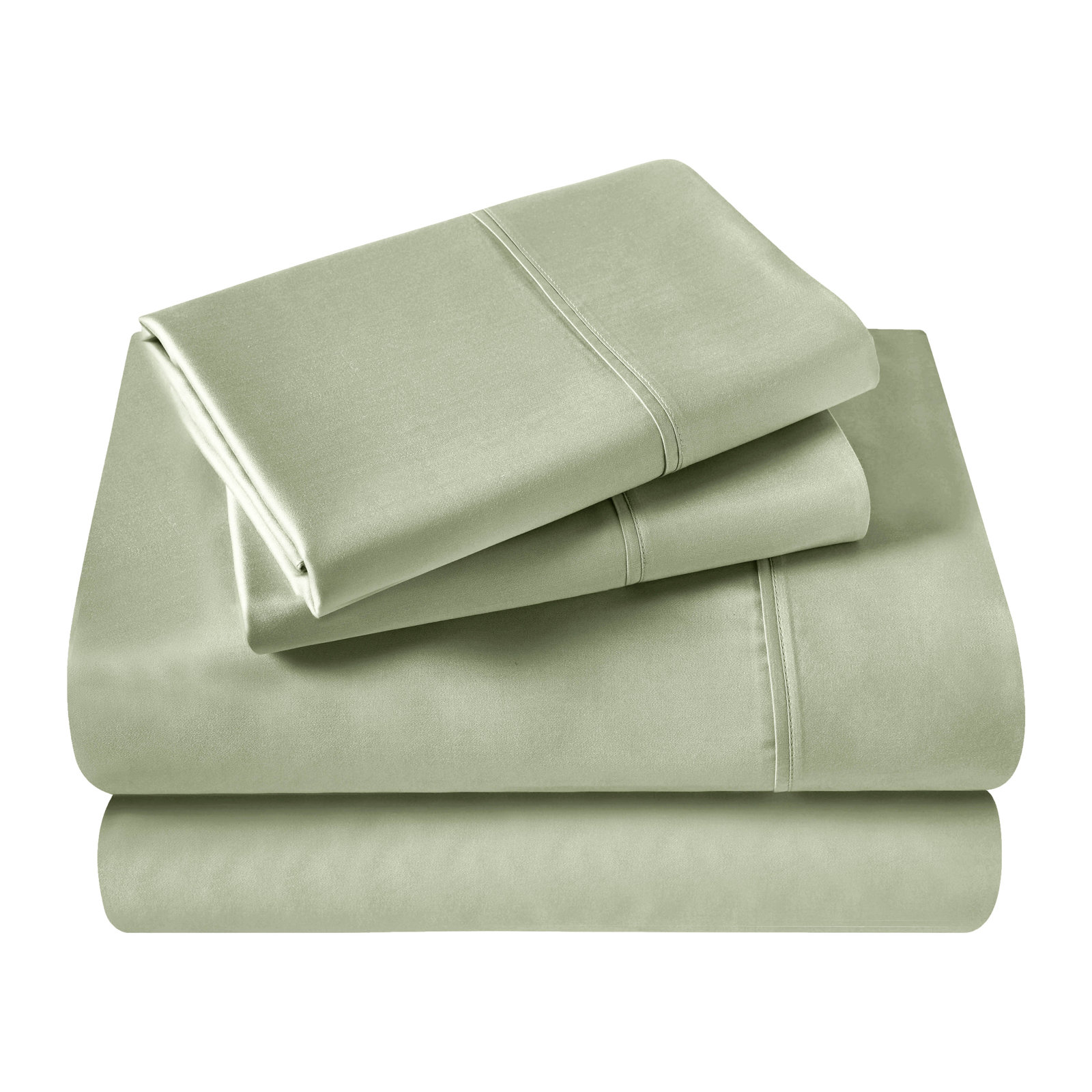 Cotton Sheet Set, California King, Sage