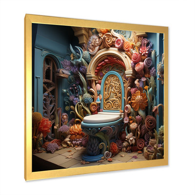 Toilet Whimsical Wonderland I - Bath & Laundry Canvas Art Print