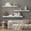 Tablettes murales flottantes en verre Cerrie-1445145079
