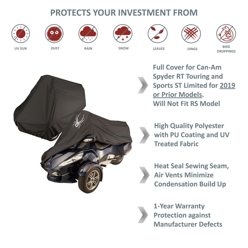 Elastic Automobile Cover By Covered Living, 50" H x 40" W x 120" D